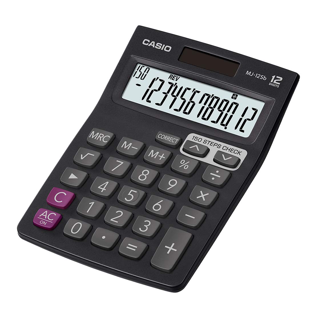 Casio MJ-12Sb Desktop Calculator, Black