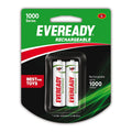 Eveready Rechargeable AA Battery, 600 mAh, 1.2V NiMH, Rechargeable