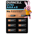 Duracell Ultra Alkaline AAA Battery, 8 Pieces