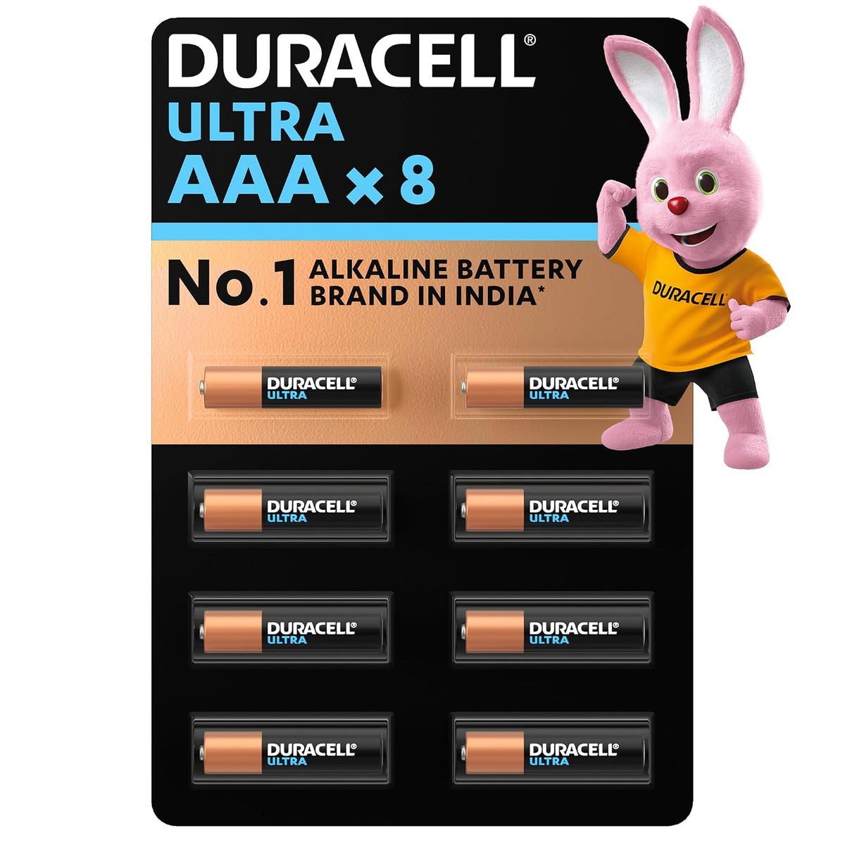 Duracell Ultra Alkaline AAA Battery, 8 Pieces
